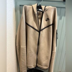 Nike Tech Beige Full-Zip Hoodie
